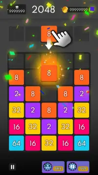 NumDrop: Fun & Free 2048 Block Number Puzzle Games Screen Shot 0