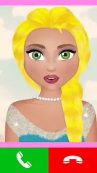 fake call princess game Screen Shot 2