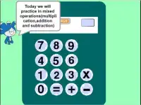 Mixed Operations Game - Broken Calculator Screen Shot 1