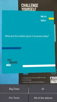 Ted Rogers MBA Quiz Screen Shot 2