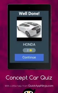 Concept Car Quizz Screen Shot 5