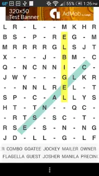 Missing Vowels Word Search Screen Shot 1