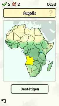 Länder Afrikas -Quiz: Karten, Hauptstädte, Flaggen Screen Shot 0