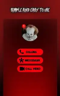 Pennywise Clown Video Call Simulator Screen Shot 0