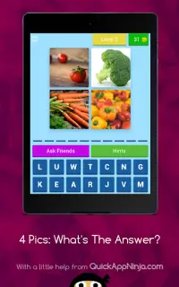 Free Trivia Game: 4 Pics, 1 Answer | Spelling Quiz Screen Shot 11