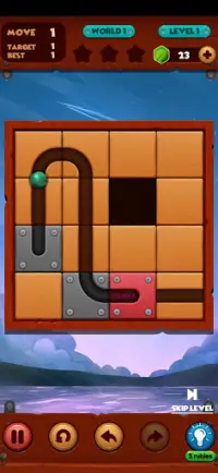 Unblock Ball: Slide Block Puzzle Screen Shot 1
