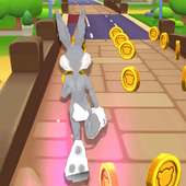 Subway Looney Run - 3D Adventure City Bunny dash