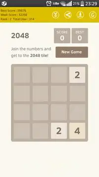 2048 Número de puzzle online Screen Shot 1