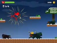Stickman Battle in Craft World Screen Shot 2