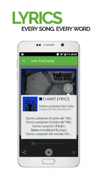 FanChants: песни и заряды Inter Screen Shot 2