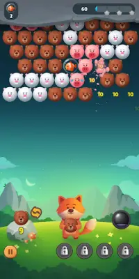 Fox Bubble Shooter - Bubble Game Screen Shot 0