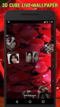 3D Photo Frame Cube Live Wallp Screen Shot 7