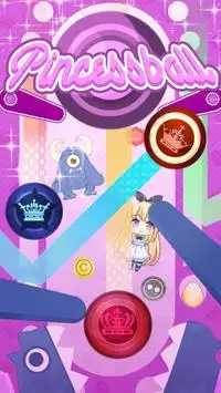 Pinball Cartoon Princess Games Screen Shot 0