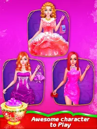 Pink Princess Dress Up Makeup Games For Girls Screen Shot 3