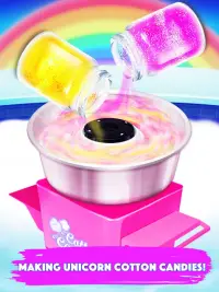 Unicorn Cotton Candy - Cooking Games for Girls Screen Shot 1