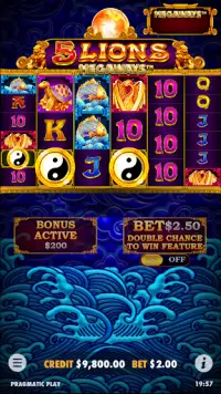 5 Lions Megaways Slot Casino Screen Shot 1