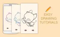 Draw Drawings LadyBug and Super Black Cat Screen Shot 0