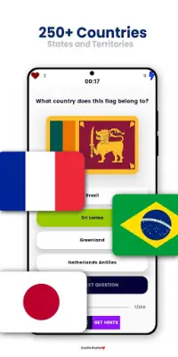 Flags of the World Quiz - मास्टर दुनिया के झंडे Screen Shot 3