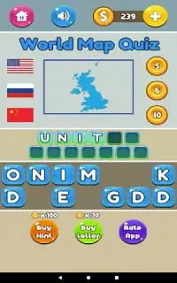 Fun Quizzes - World Map Quiz Screen Shot 13