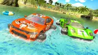 Wasser-Surfer-Rennwagen-Spiele Screen Shot 4