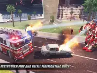 Robot Transformation City Wars - Fire Truck Sim Screen Shot 7