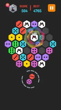 Merge Block Hexa: Dominoes Merged Puzzle Screen Shot 2