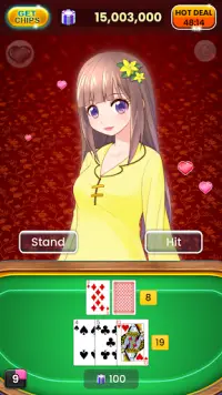 Blackjack Beauties: Anime Girls for Casino Dealers Screen Shot 0