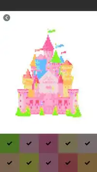 Great Castle Pixel Art Color By Number Screen Shot 5