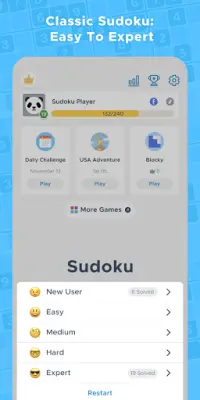 Sudoku Daily - Free Classic Offline Puzzle Game Screen Shot 2