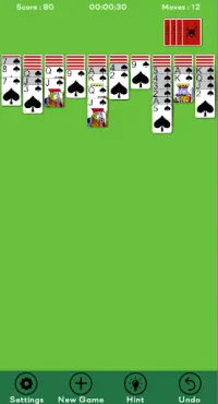 Spider Solitaire Plus Screen Shot 2