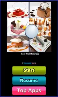 Find Differences - Dessert Screen Shot 0