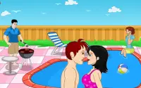 Casual Swimming Pool Kissing Screen Shot 15