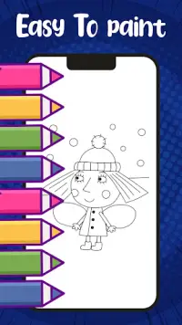 Ben Elf and Princess Holly Coloring Game 2021 Screen Shot 0