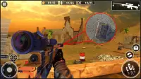 砂漠狙撃シューティング - 無料シューティングゲーム：FPS：最高の銃の射撃：無料狙撃ゲーム Screen Shot 4
