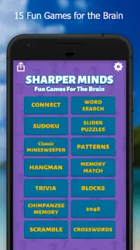 Sharper Minds - Classic Brain Games & Puzzles Screen Shot 0