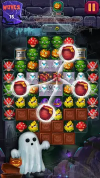 Halloween Witch - Match 3 Puzzle Screen Shot 0