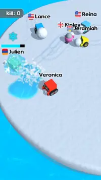 Bumper Cars – Snowball Fighting Screen Shot 1