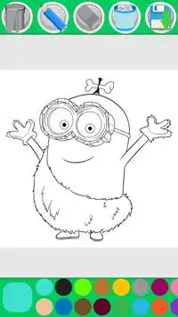 Minion Coloring Pages Game Screen Shot 4