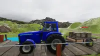 Berat Traktor Troli Kargo Sim: Berkebun Permainan Screen Shot 3