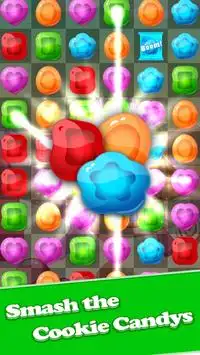 Cookie Candy Saga Match 3 game: Sweet Puzzle mania Screen Shot 2