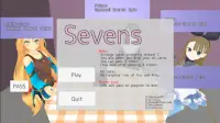 Sevens card game Screen Shot 0