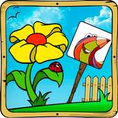 Baby coloring apps:the flowers