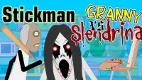 Stickman mentalist: Granny vs Slendrina Screen Shot 4