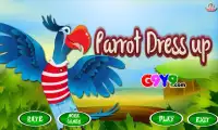 dress up parrot Screen Shot 0