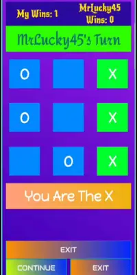 Multiplayer Tic Tac Toe Screen Shot 1