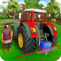 Village Farming Tractor Agriculture Happy Life 3D