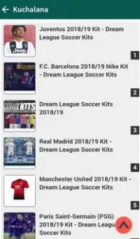 Dream League Kits - Web Resource Screen Shot 1