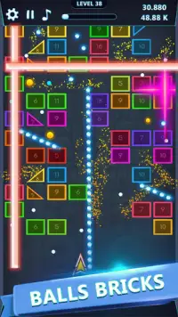 Glow Ball Breaker Quest Challenge Game Screen Shot 3
