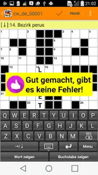 kreuzworträtsel mit Hilfe, Rätsel mit Lösungen Screen Shot 4