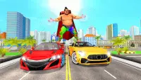Sumo Crime City Flying Hero – Superhero Simulator Screen Shot 8